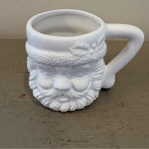 White Santa Claus Ceramic Mug